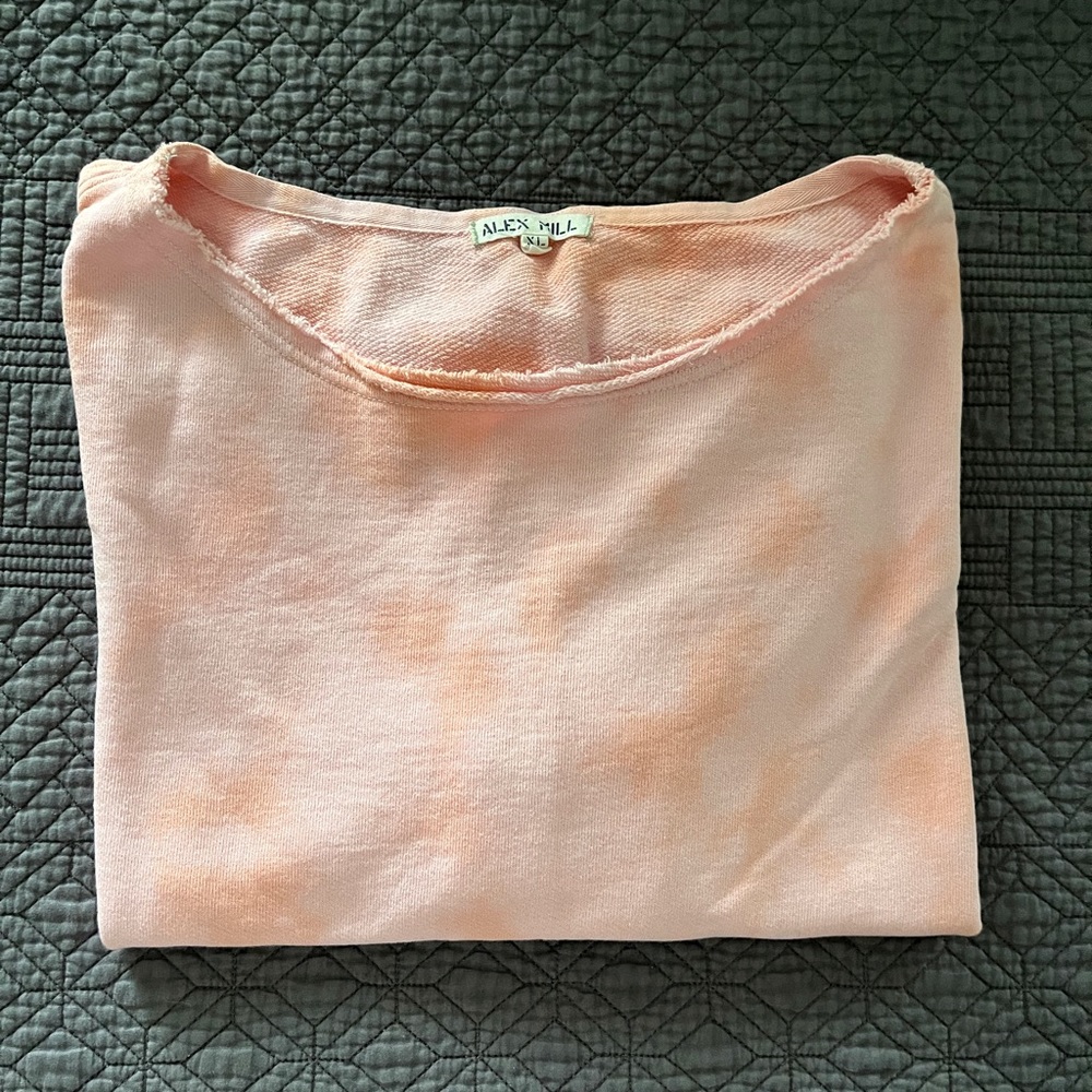 Alex Mill Distressed Short Sleeve Sweatshirt